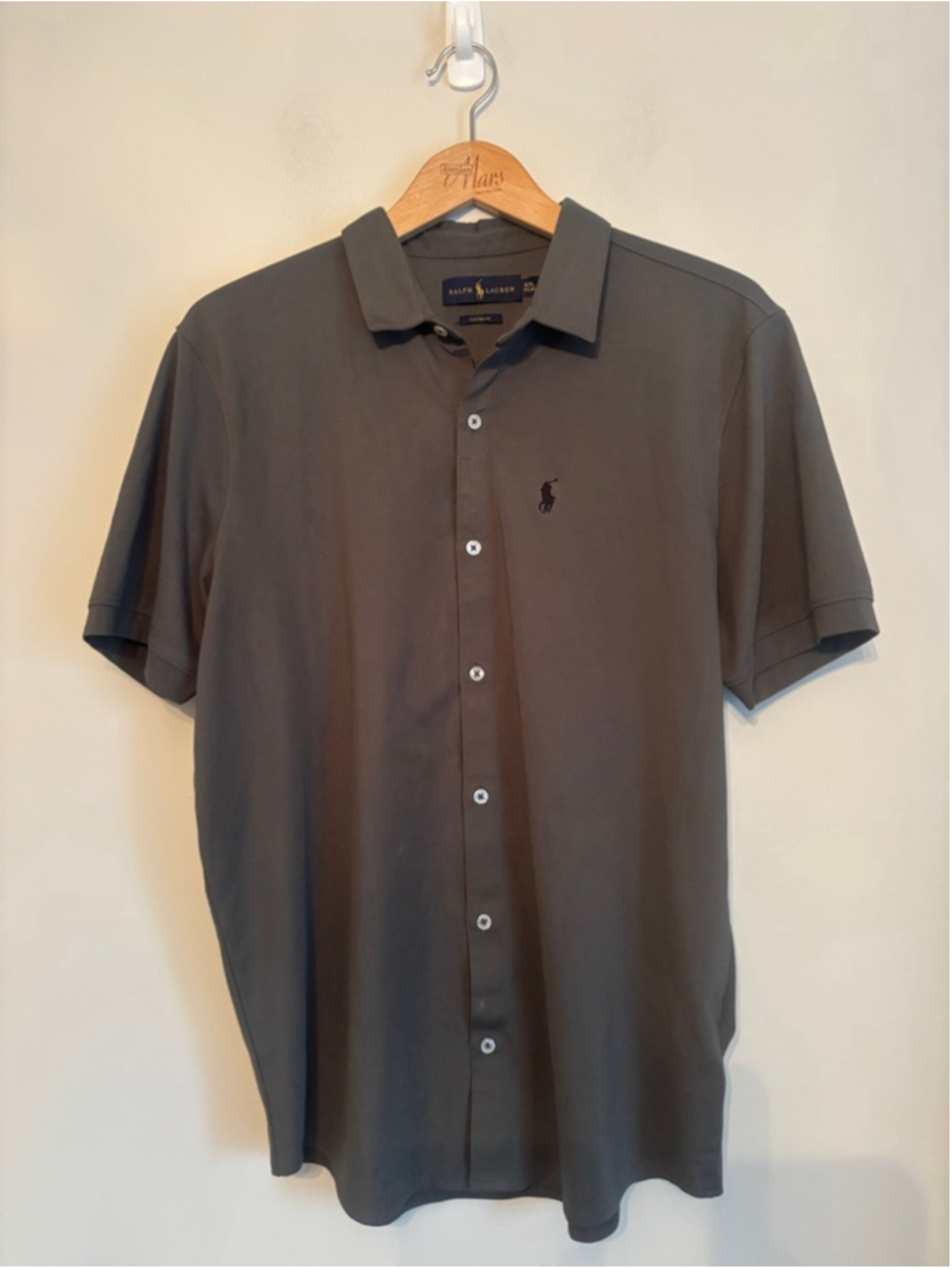 Polo Ralph Lauren Green Custom Fit Polo Shirt Mens Size XXL Preppy Old Money